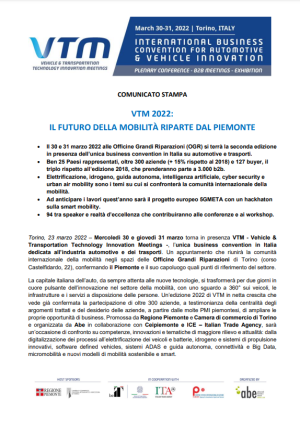 il futuro della mobilita a riparte dal piemonte